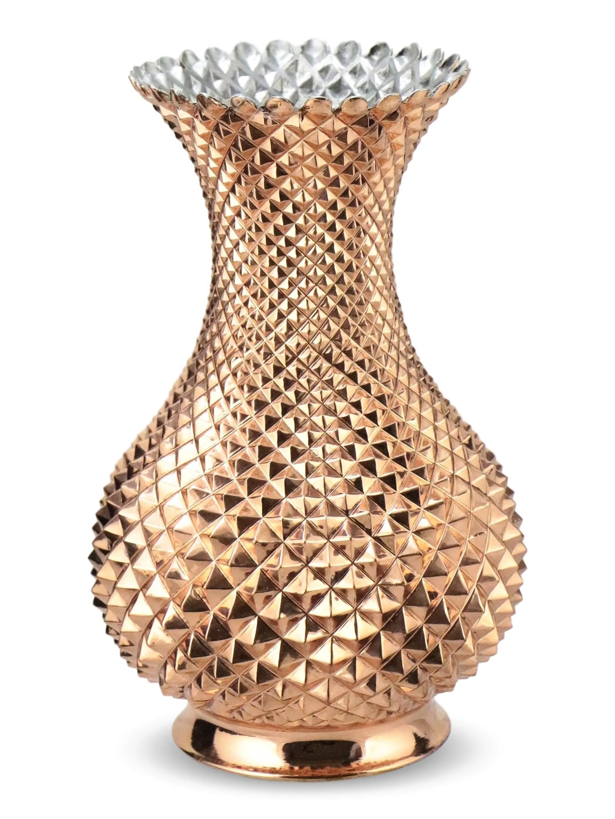 

Morya Copper Flower Vase Home Ornament Decoration Pot Living Room Nordic Style Handicraft Handmade European Wedding Gift