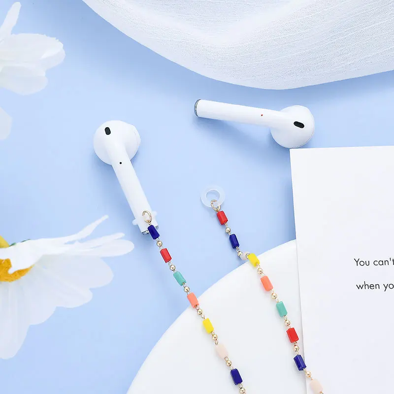 Цепочки для очков с подвеской в стиле бохо женские шнурок под AirPods цветное