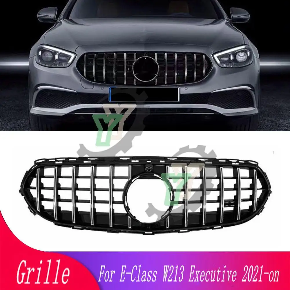 

High quality modified car front grille mesh For Mercedes W213 E260 E300L E63s Executive Gt grille 2021+ car front racing grill