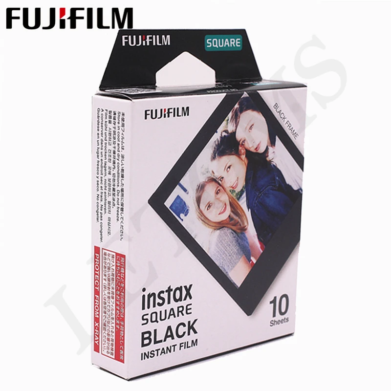 Fujifilm Instax квадратные белые края черная пленка фотобумага (10 100 шт) для SQ10 SQ6