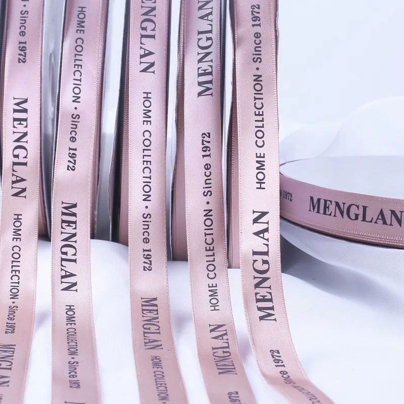 16 мм 50 ярдов корсажная лента с английскими иероглифами розовая для упаковки