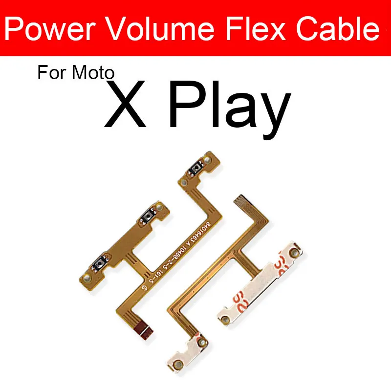 Шлейф кнопки питания громкости для Motorola Moto X2 X3 X Play Style Force Side Key Butoon Flex Ribbon Запасные