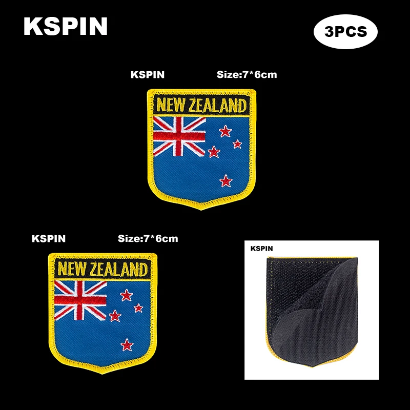 Заплатка Национальный флаг на застежке липучке Новой Зеландии значки чехол для
