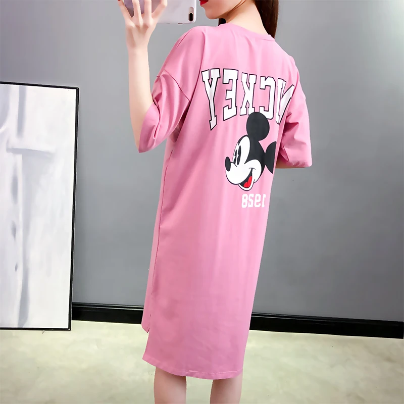 Летнее платье с v образным вырезом и короткими рукавами для кормления Хлопковая