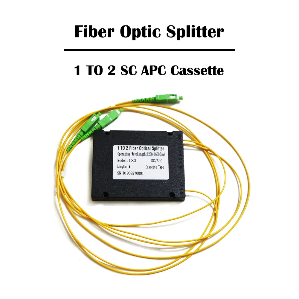 5 шт./лот от 1 до 2SC UPC/APC Волоконно-оптический разветвитель кассета 1X2 PLC FTTH сетевой