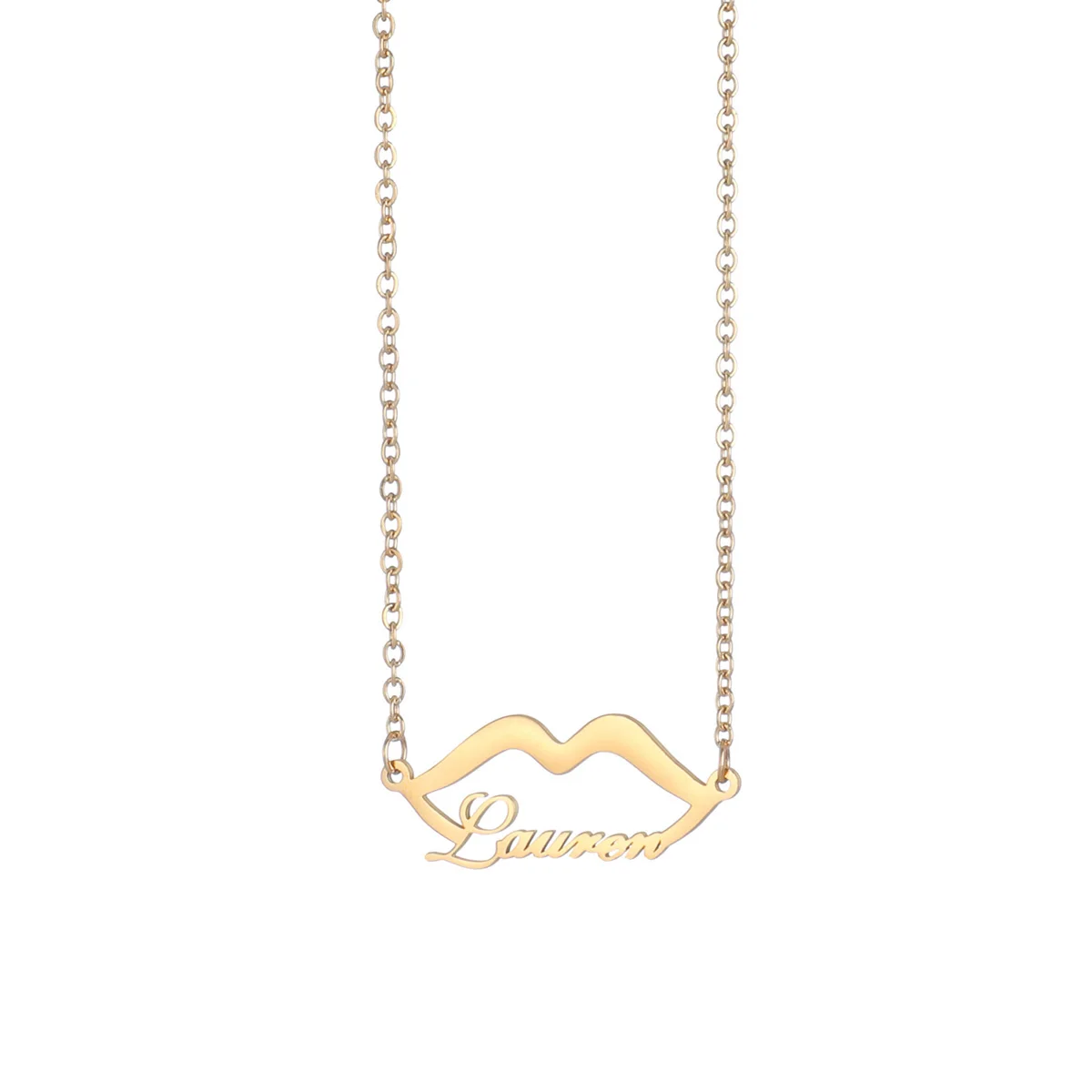 Ожерелье с подвеской в форме губ из нержавеющей стали | Украшения и аксессуары