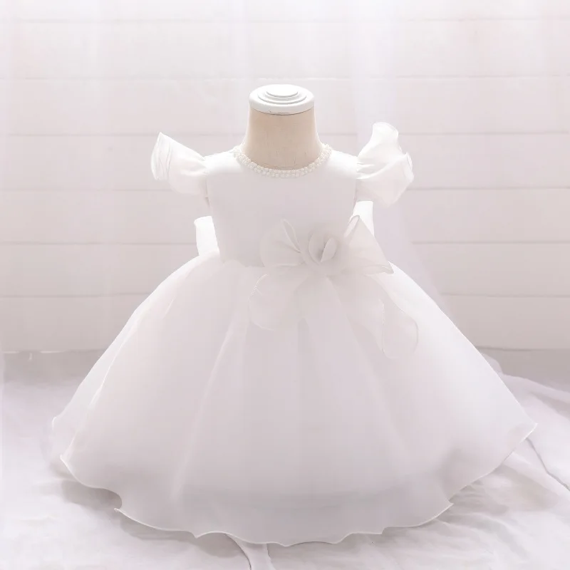 

Newborn Toddler Firtst Ceremony 1st Birthday Dress For Christening Baby Girls Lace Princess Dresses Baptism Dress Kids Vestido