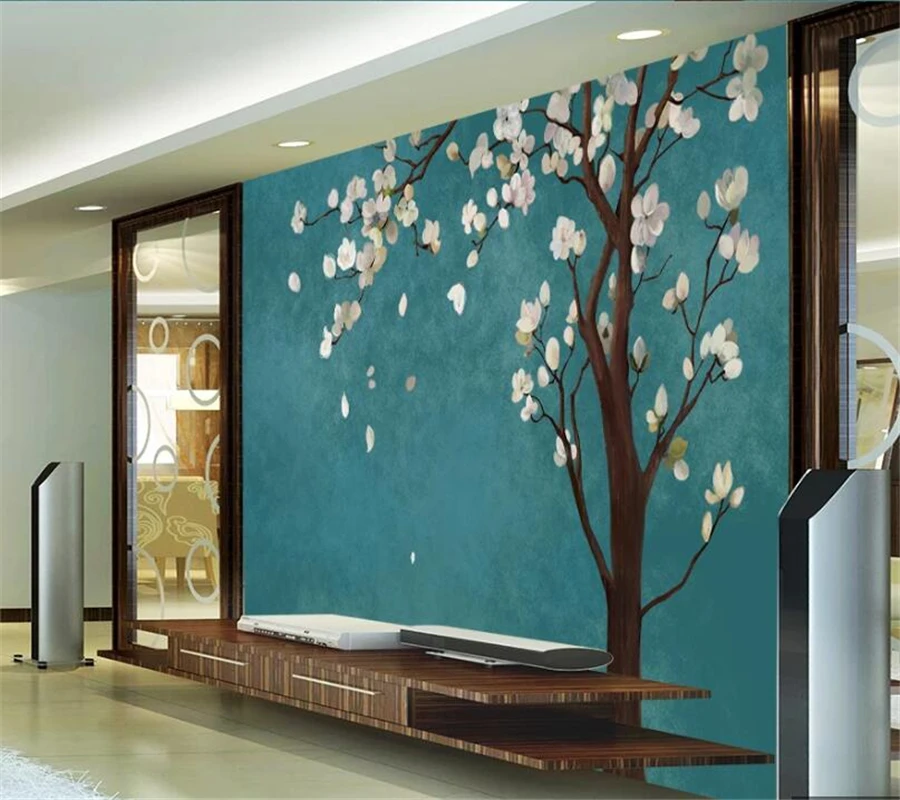 3d обои по индивидуальному заказу маленькая свежая ручная роспись акварель