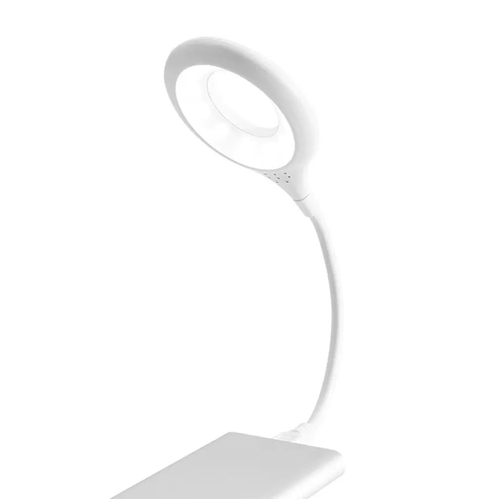

LED Table Lamp Touch Dimming USB Desk Lamp Read Light Ring-shaped Reading Lamp Pen Holder Eye Protect Home Decor