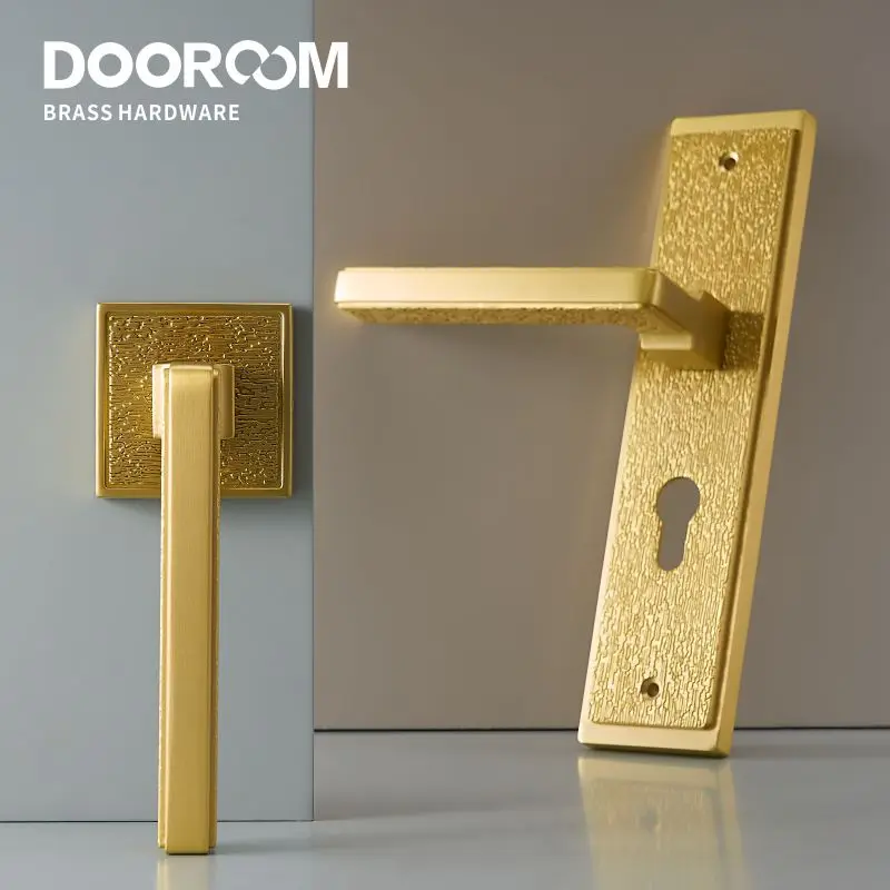 Набор дверных замков Dooroom латунный современный рок Interiror для спальни ванной