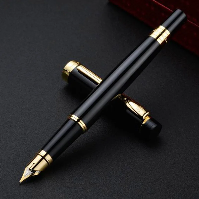 

Черные золотые перьевые ручки chouxiongluwei HERO 3802