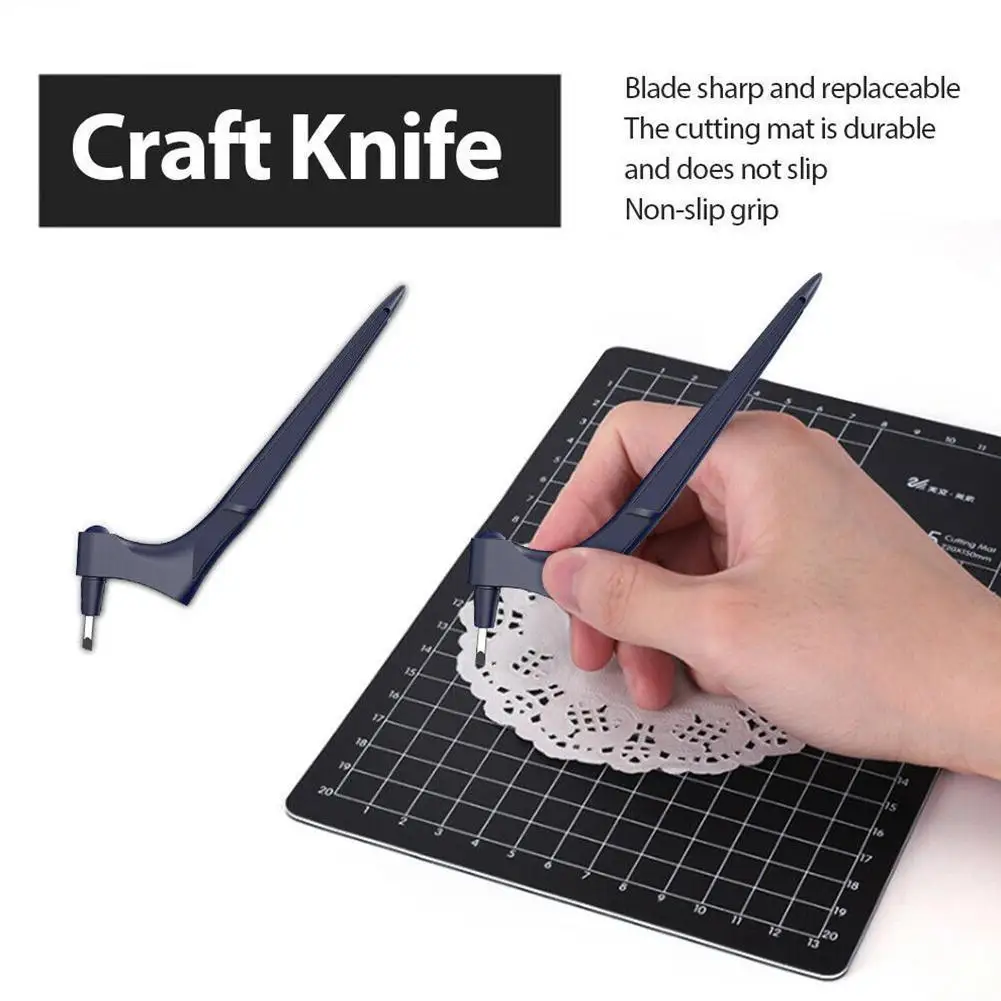 

DIY Art Cutting Tool Craft Cutting Kinfe With 360° Stainless Steel Rotating Blade Safety Cutter Paper Knife Accessories Dropship