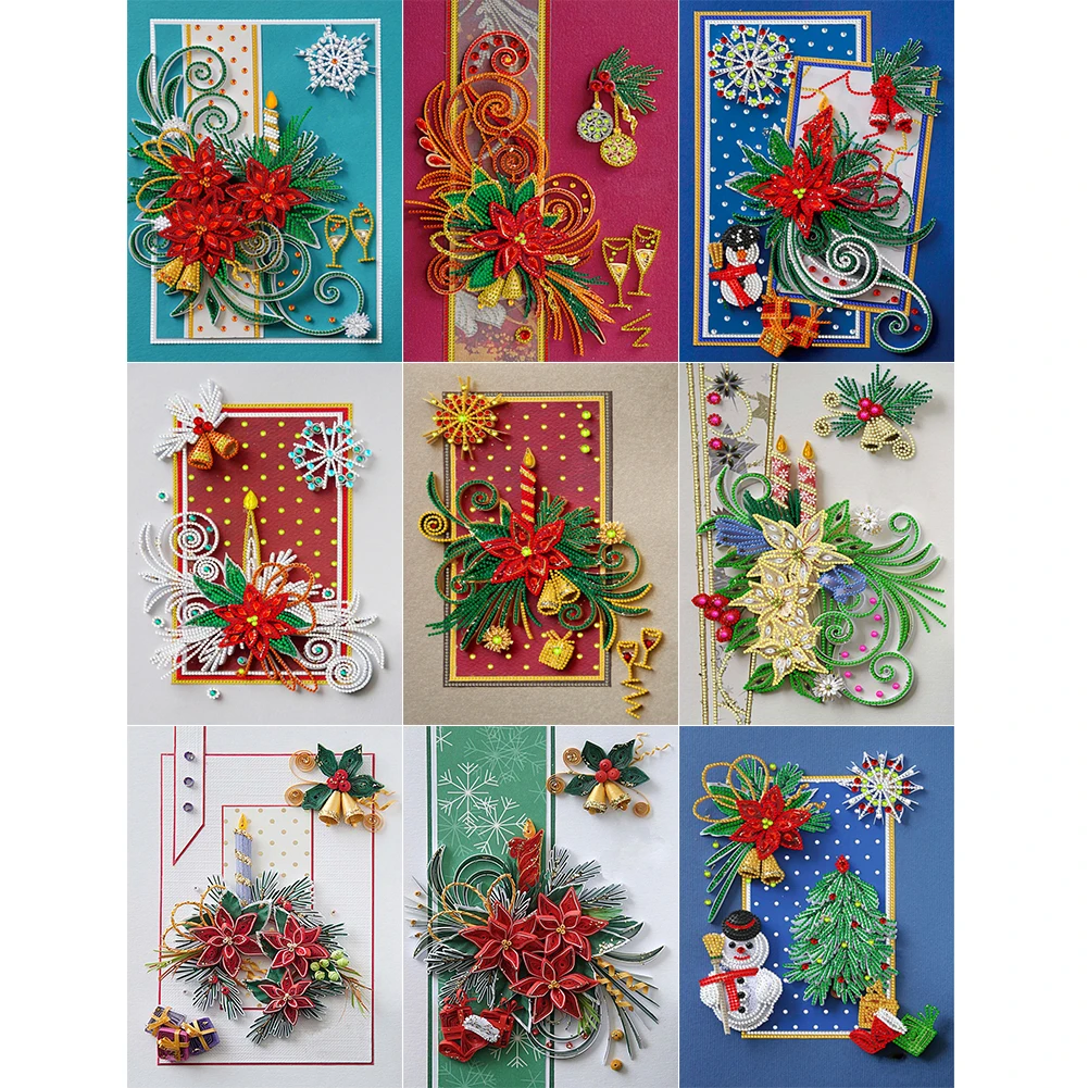 

5D DIY Diamond Painting Part Drill Festival Paper Derived Diamond Mosaic Kit Rhinestone Picture Drawing Home Decoration Art Kit