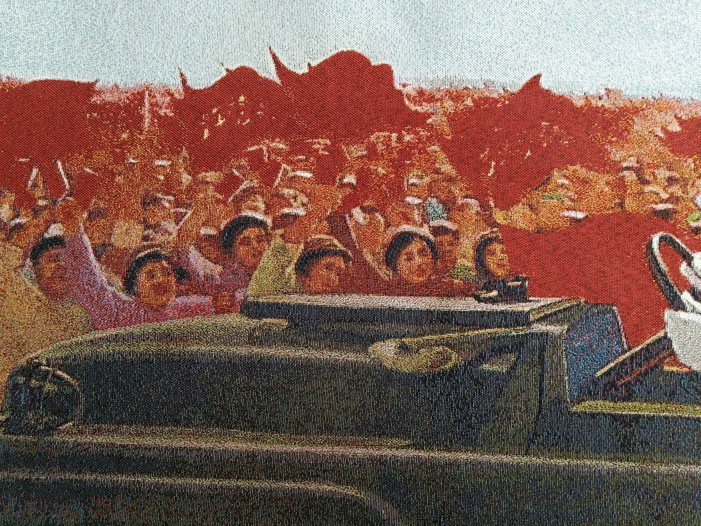 36 авиапочту Китая (China с тканевым верхом вышитыми шелка Мао Цзэдун и Linbiao росписи