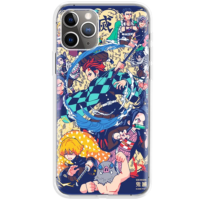 

Demon Slayer Soft Silicone Case For iPhone 7 8 6s Plus SE 2020 12 Pro Max 11 Pro Max Mini X XR XS Max Back Cover Shell Cases