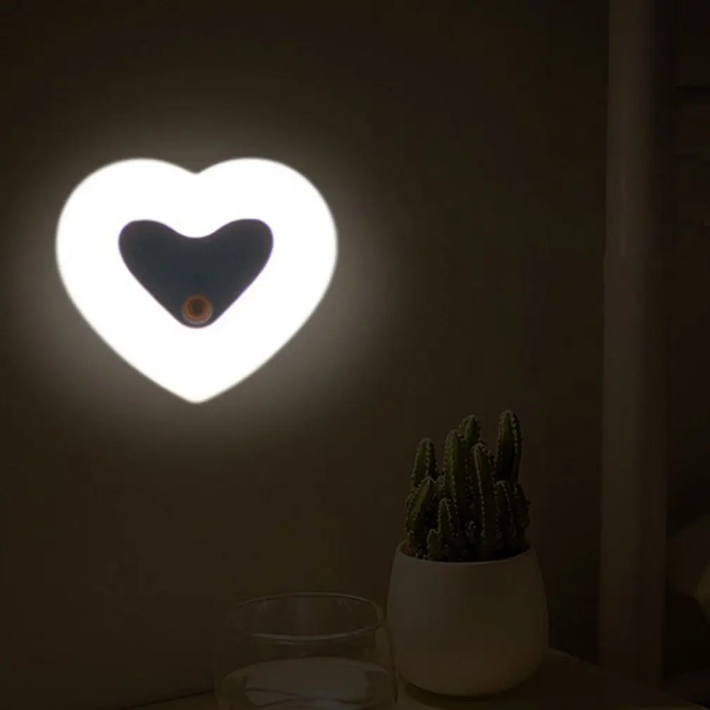 Household Lovely LED Light Auto Induction Sensor Control Bedroom Night Lights Bed Lamp US Plug for Drop Shipping Wholesale Sale | Лампы и