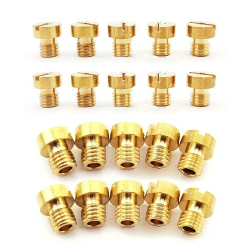20 шт./компл. M5x0.75mm золото основной струи для Mikuni Карбюратор VM22 VM24 VM26 125cc 150cc 200cc 250cc |