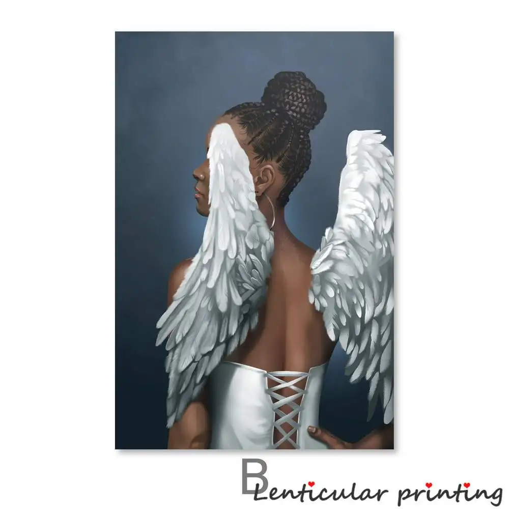 Современная Абстрактная Скандинавская арт рост ангелы холст с печатью постера