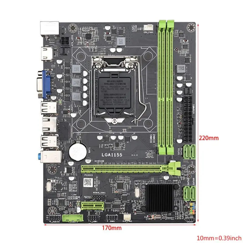 H61 рабочего Материнская плата LGA1155 для i3 i5 i7 Процессор поддержка ddr3 ПАМЯТЬ