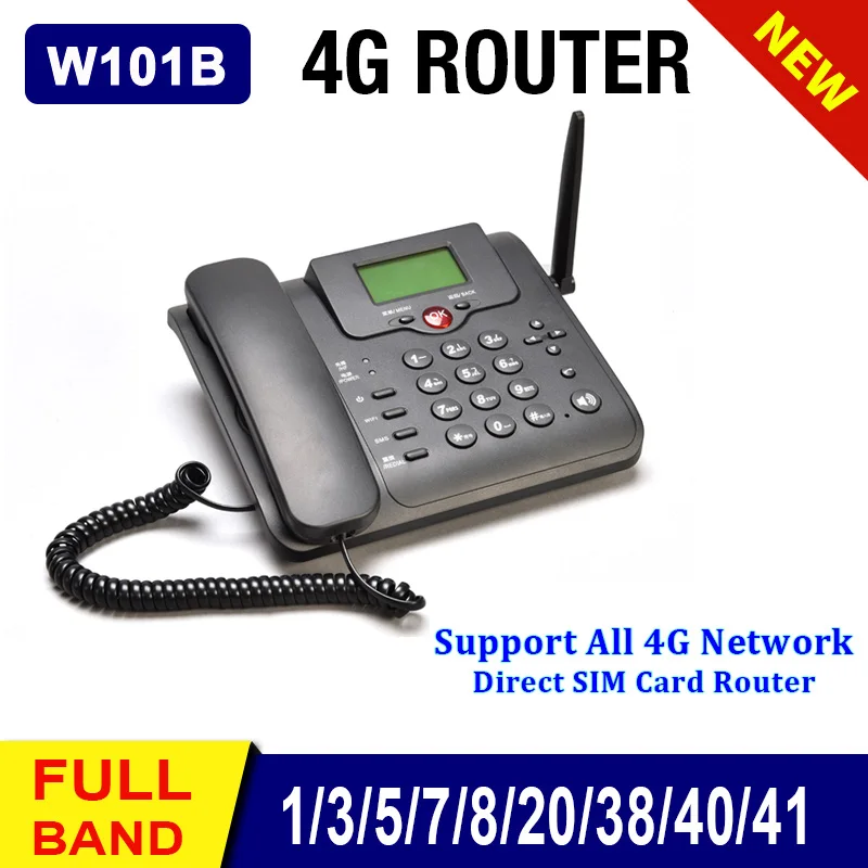 JHYZX W101B GSM 4G LTE маршрутизатор стационарный FDD4G Wifi Настольный телефон Volte модем Sim