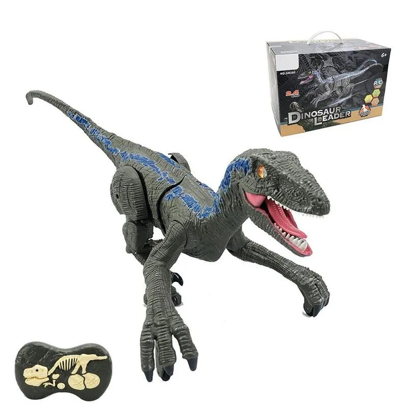 Dinosaurio el&eacute;ctrico a Control remoto para ni&ntilde;os, juguete de simulaci&oacute;n de dinosaurio a Control remoto-2