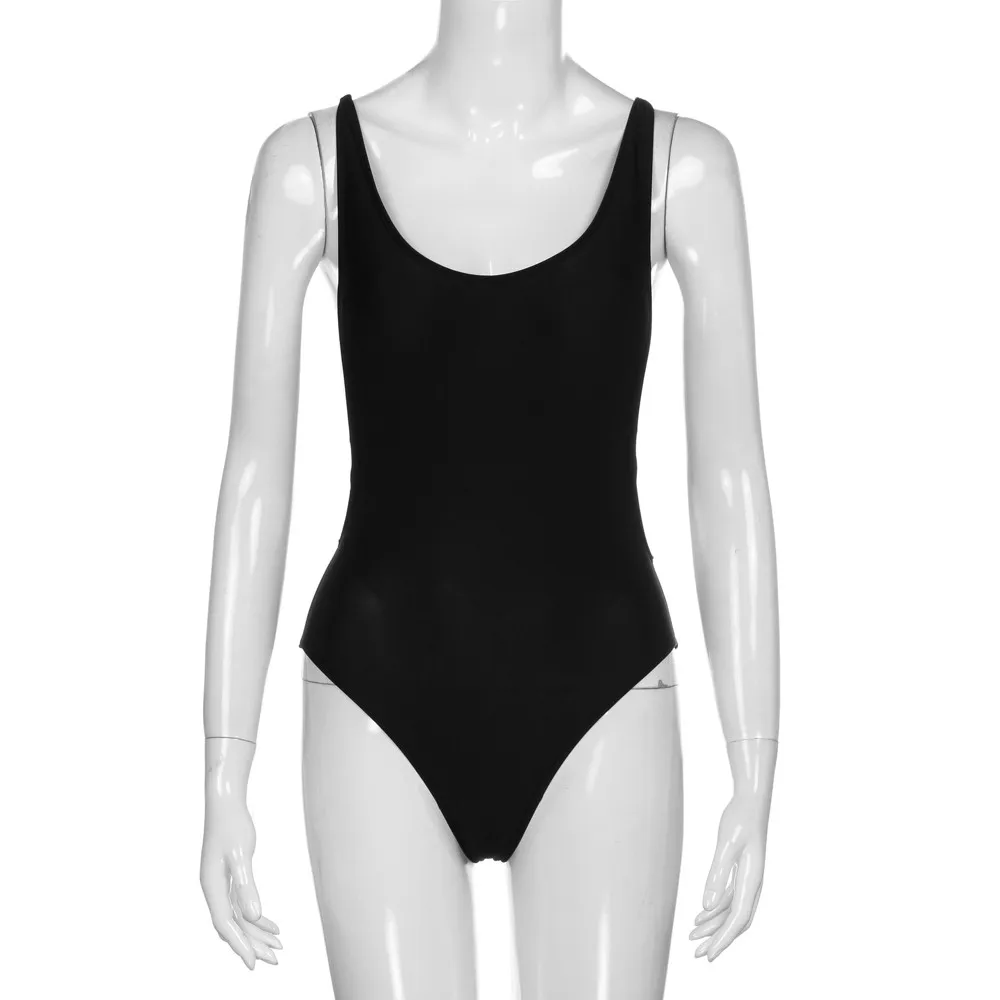 

New Fashion sexy Womens summer Monokini Swimwear Push-Up Padded Bikini Swimsuits ladies low waist solid color beachwear hot 50**