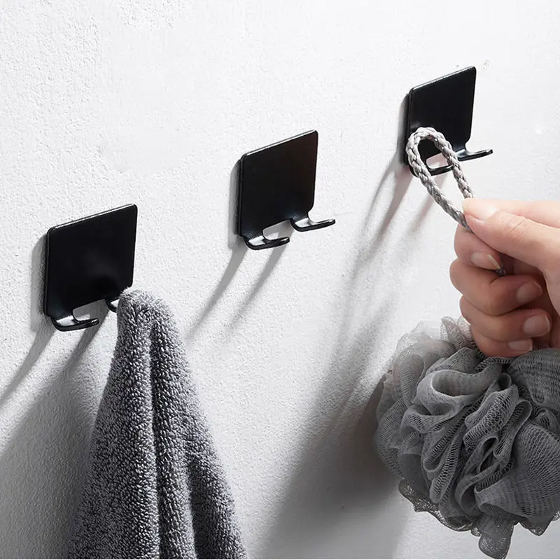 2pcs razor stainless steel holder wall men shaving shaver shelf bathroom razor rack wall adhesive storage hook kitchen hanger u3 free global shipping