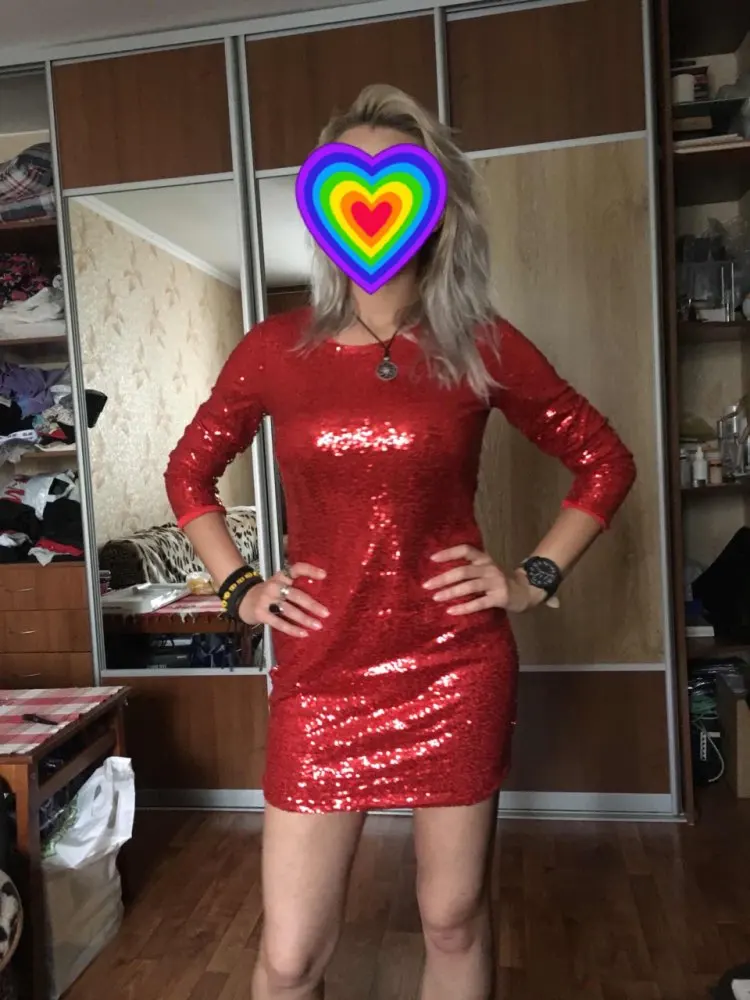 Женское платье с блестками зимнее мини длинным рукавом|Женские платья| |