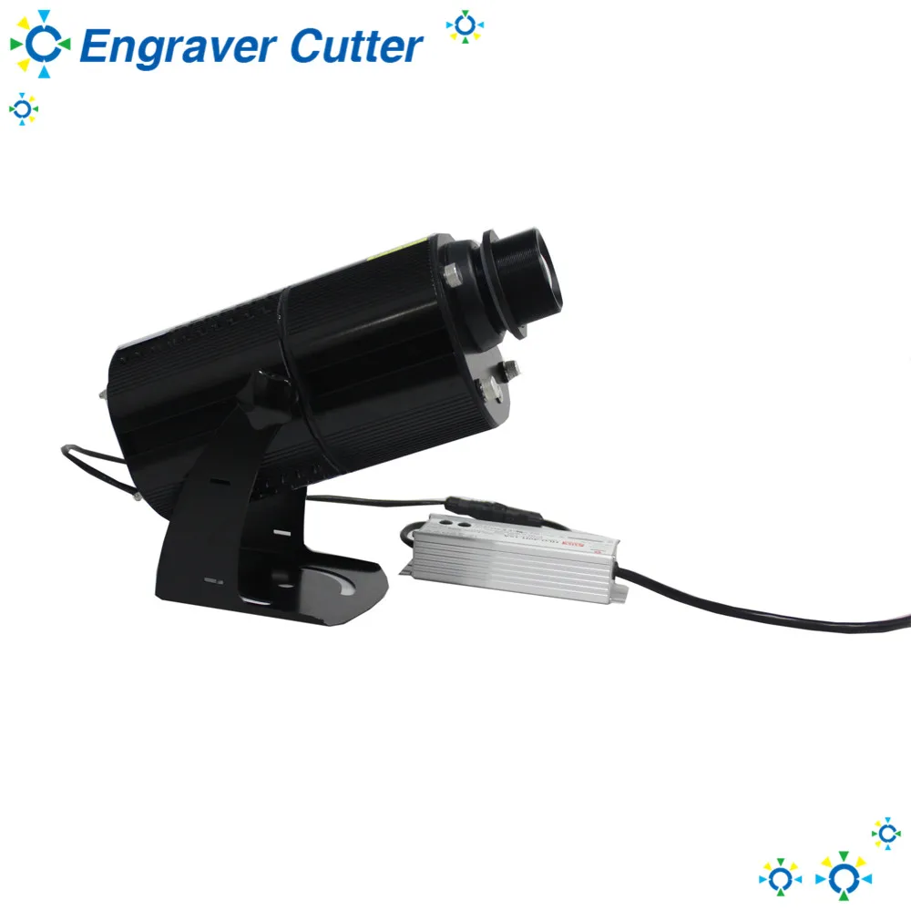 Уличный черный или монтируемый светодиодный светильник с логотипом Gobo рекламный