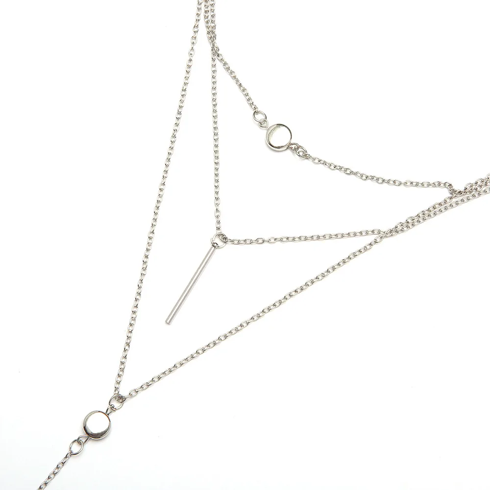 

Lsabella multi-layer crystal necklace and pendant women's vintage cross shell necklace 2020 bohemian necklace jewelry wholesale