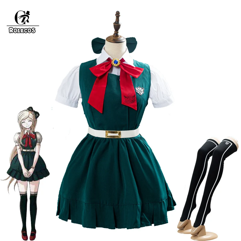 ROLECOS аниме Danganronpa 2 Косплей костюмы Sonia Nevermind синий костюм для косплея женская