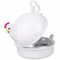 kitchen microwave eggs steamer chicken shaped 4 egg boiler novelty cooking appliances household egg tool