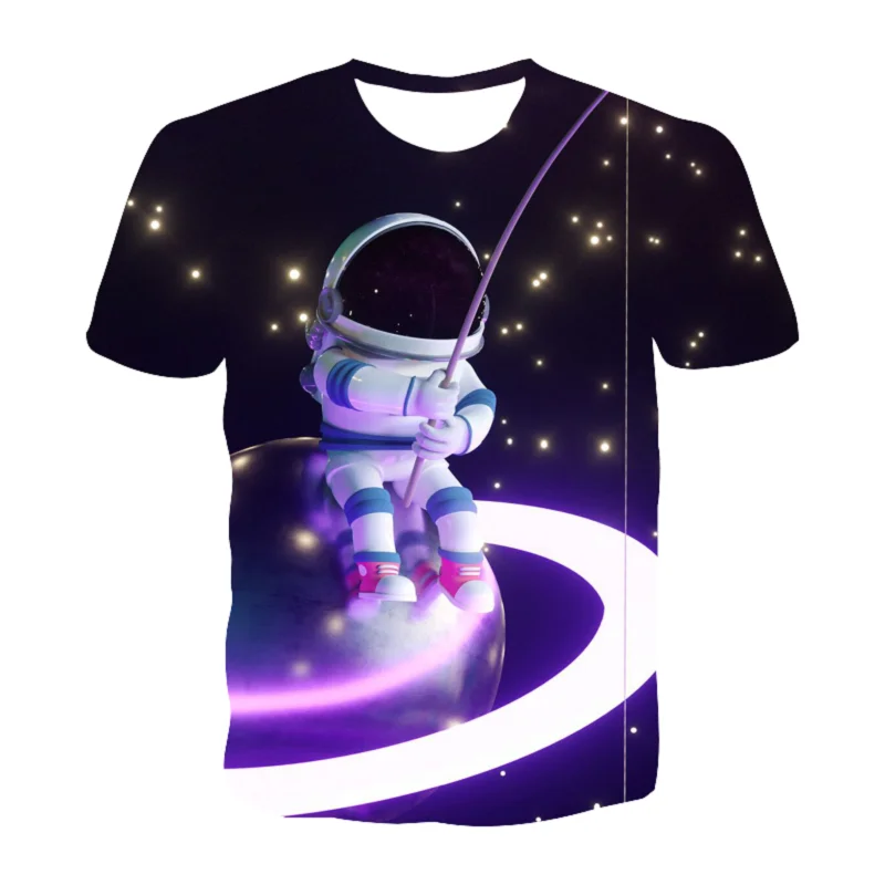 

Children T-shirt The Astronauts Space Child Shirt Girl Short T Shirts Kids Vest Baby Clothes Boy Tops Teens Tee Sweatshirt Tops