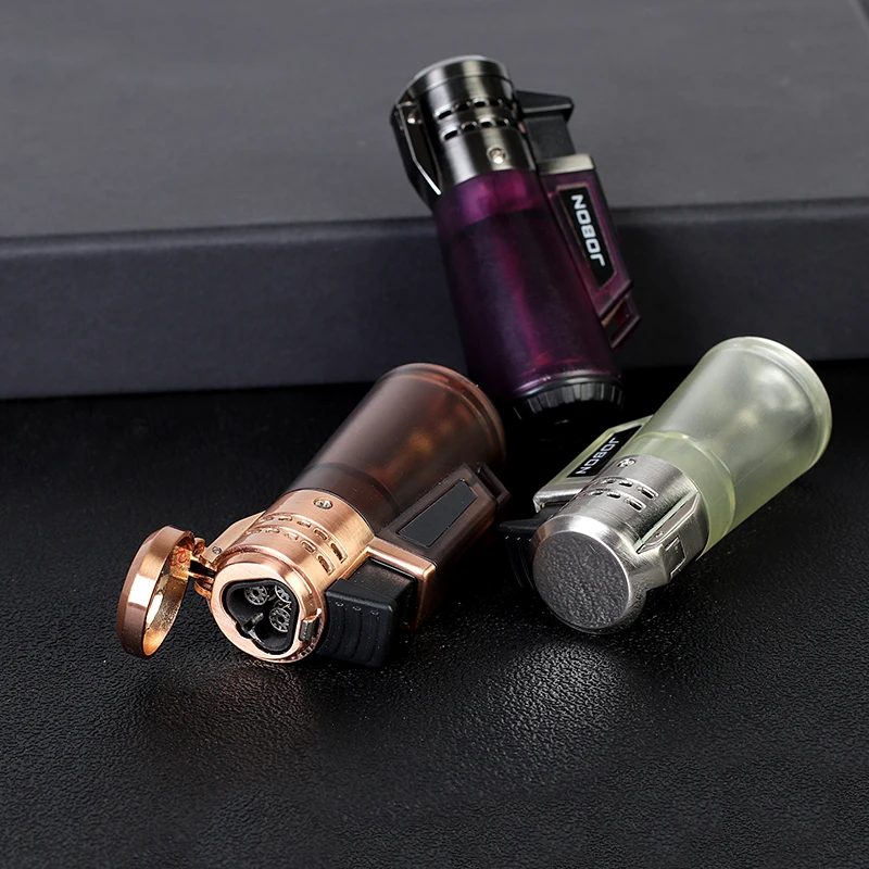 Три турбо зажигалки газовая зажигалка электронные металлическая мини-зажигалки