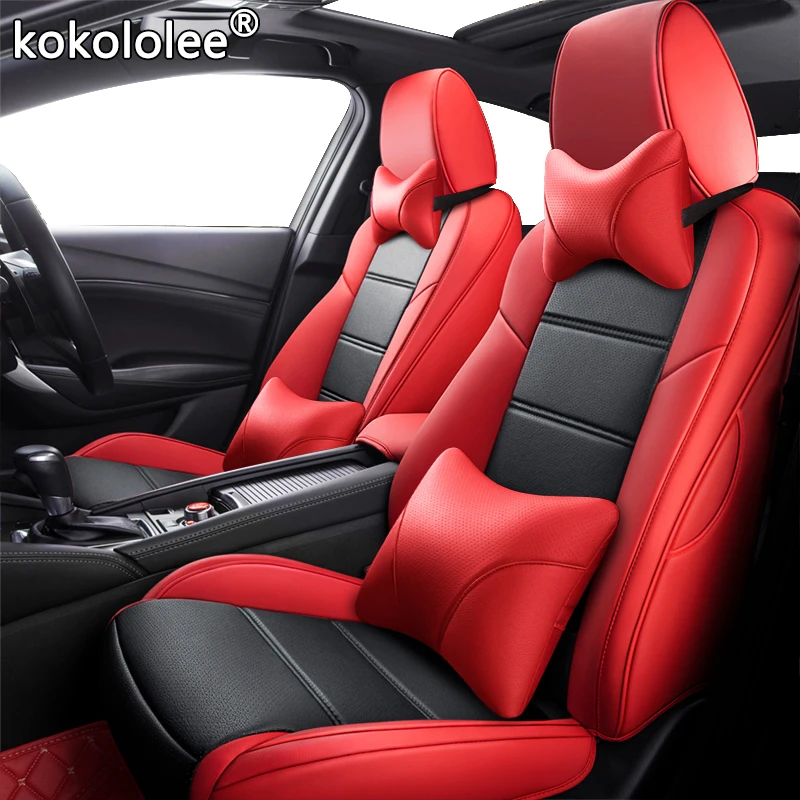 

kokololee Custom Leather car seat covers For BMW 1 Series E81 E82 E87 E88 F20 F21 F52 F40 2 Series F22 F23 F44 F45 F46 seat cars