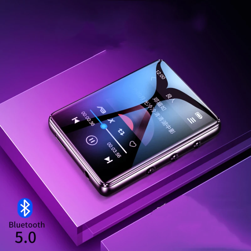 Полноэкранный Bluetooth 5.0mp3 плеер X60 MP4 с сенсорным экраном 1 8 дюйма Built in Speaker радио