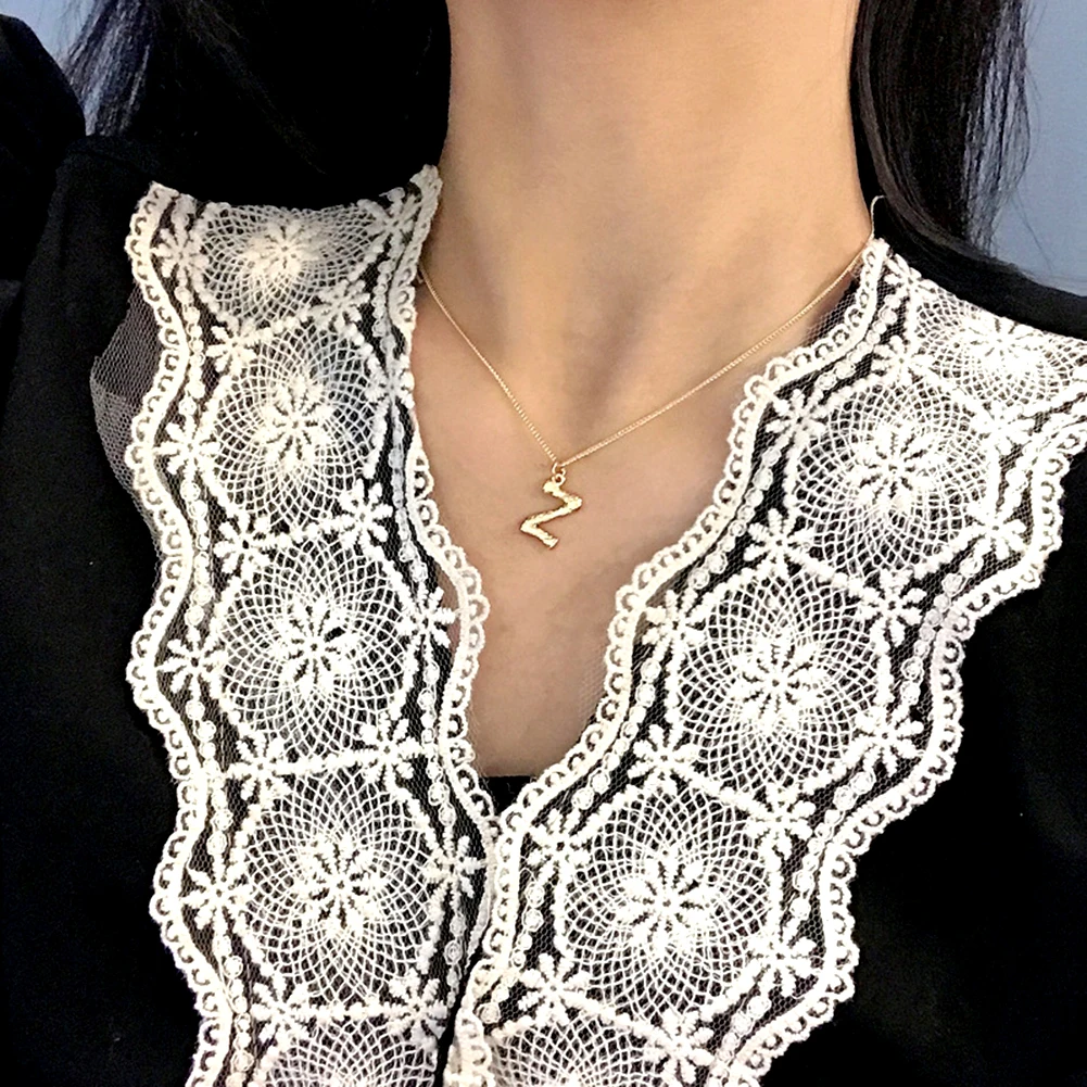 Ожерелье с подвеской в виде буквы из нержавеющей стали A-Z | Украшения и аксессуары