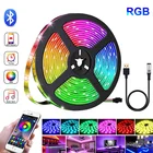 Светодиодная ленсветильник, USB, Bluetooth, RGB светильник, 5 В, гибкая светодиодная лента RGB 5 м, IP20, качественная инфракрасная лента с дистанционным управлением