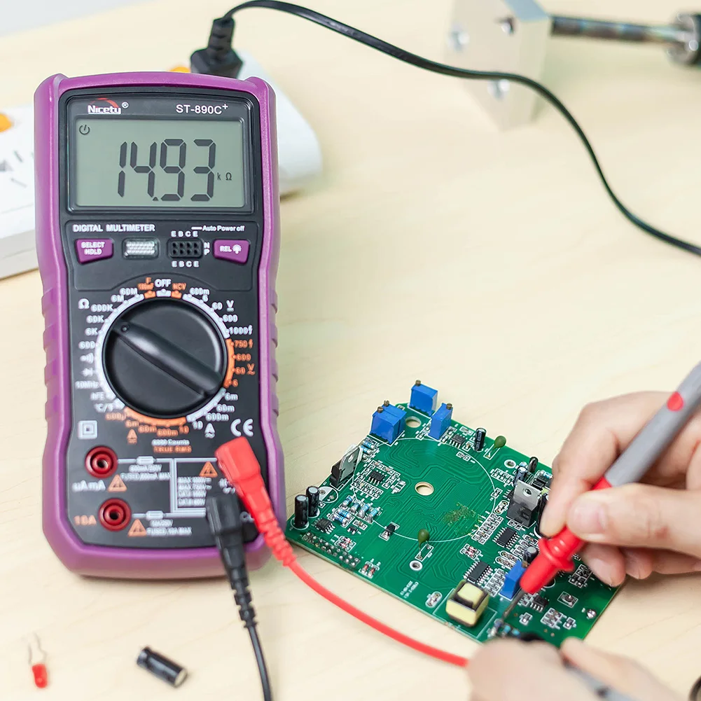 Nicetymeter ST890C + цифровой мультиметр истинный RMS измеритель ручной тестер 6000 подсчет