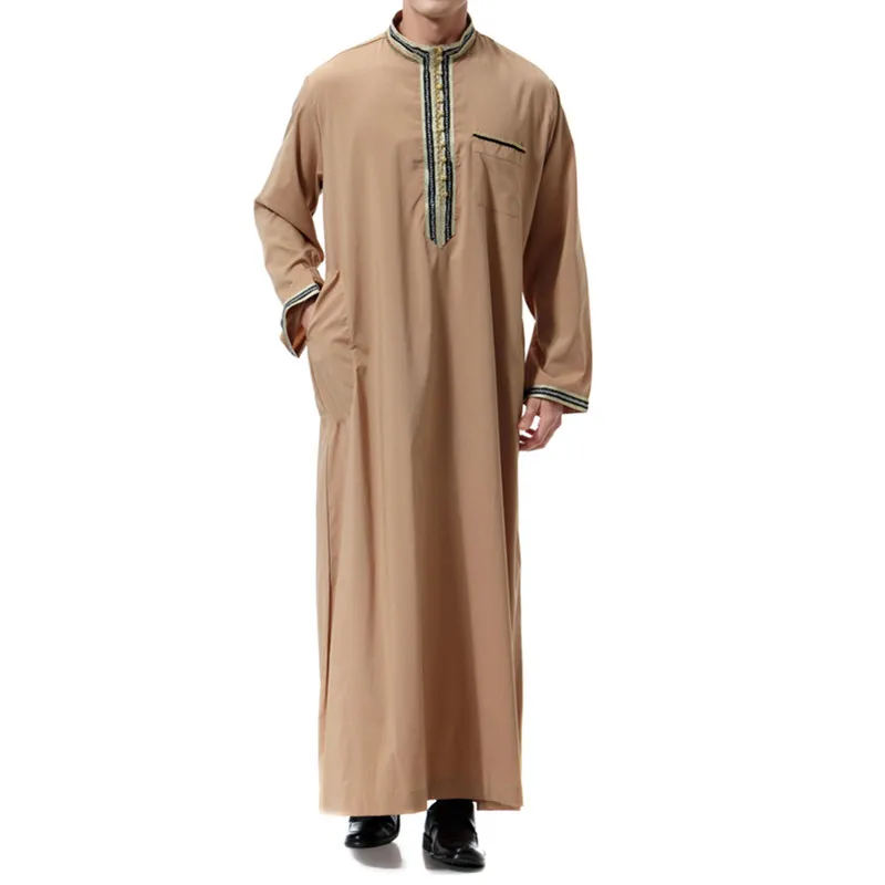 

2021 Kaftan Men Muslim Dres Abaya Set Formal Dress Pakistan Musulman Homme Jubah Caftan Islam Clothing