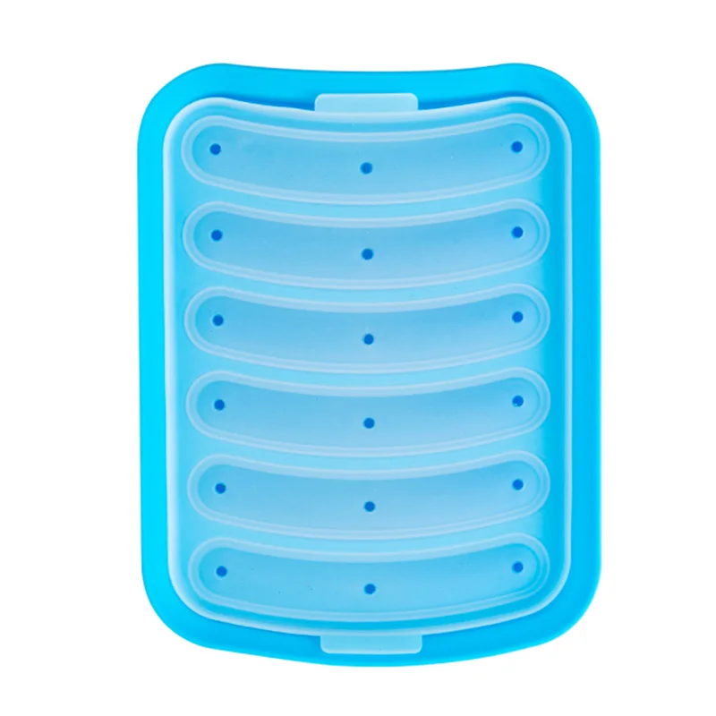 Новая антипригарная силиконовая колбасная форма с 6 ячейками для приготовления