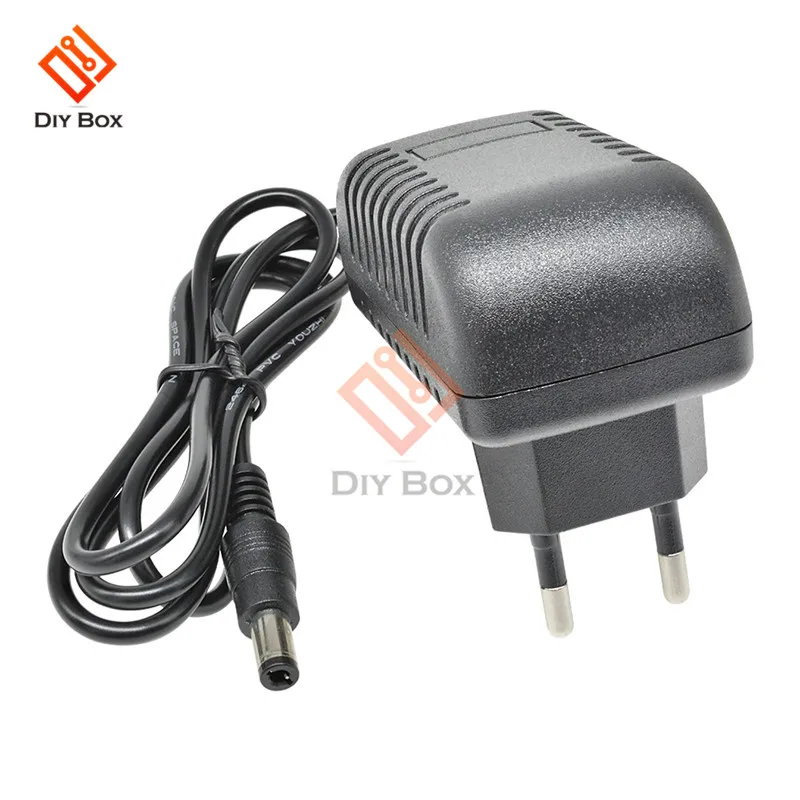 AC 100-240 V DC 12V 2A US EU Plug адаптер питания конвертер зарядное устройство 5,5*2,1 мм Интерфейс длина линии 1 м