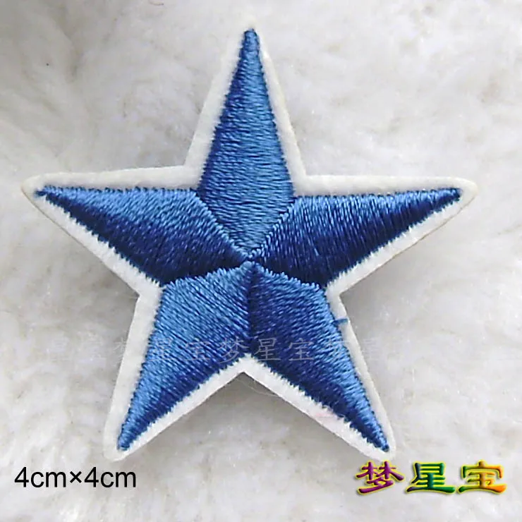 Пентаграмма звезды и полосы Задняя лента клейкий значок Одежда обувь шляпа