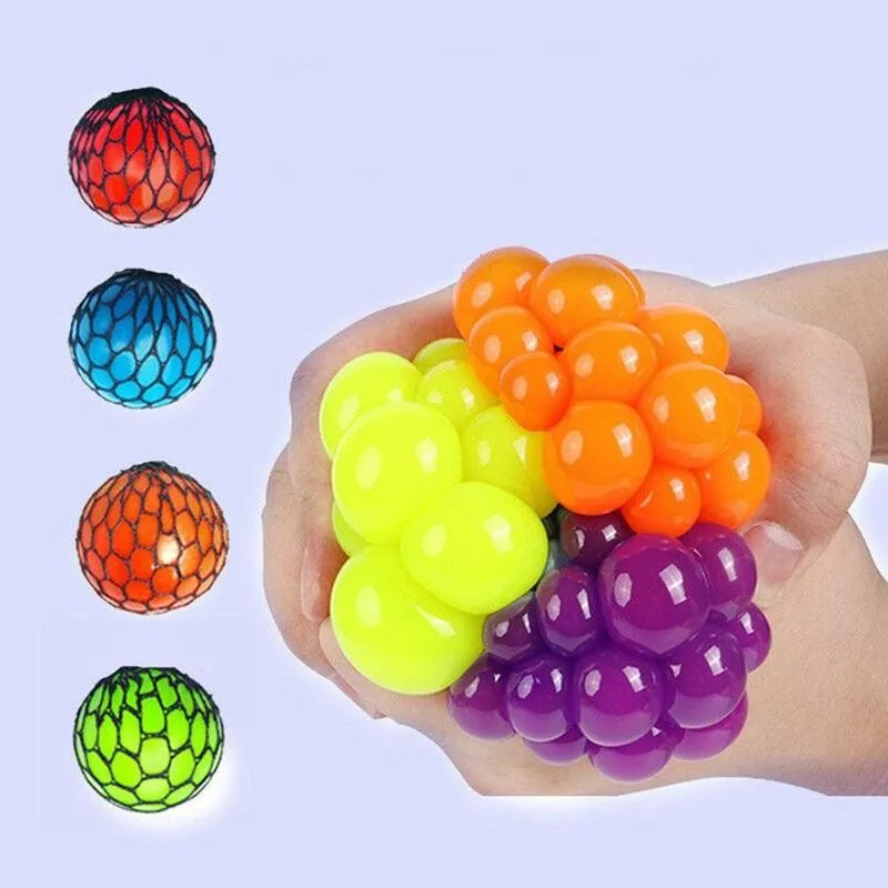 

Colorful Ball Autism Mood Squeeze Relief Anti Stress Face Reliever Healthy Toy Fun Gadget Vent Children Gift Fidget Toy for Kids