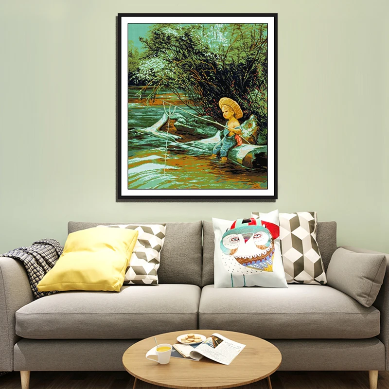 Набор для вышивки крестиком Joy Sunday маленьких мальчиков Китайская вышивка с