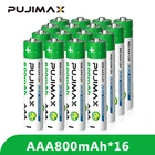 Прочный 800 мАч 1,2 в Ni MH аккумулятор PUJIMAX, AAA перезаряжаемые батареи, защита от короткого замыкания, безопасно для телефона