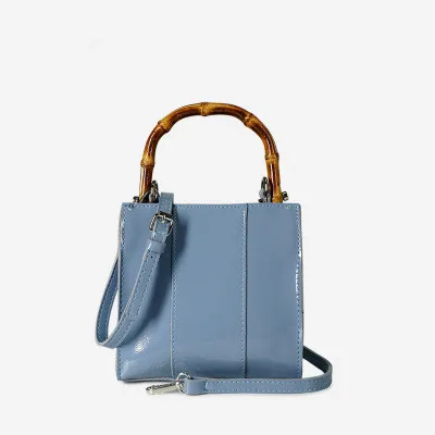 2019 Новая женская PU ветряная сумка через плечо бамбуковая ручная элегантная