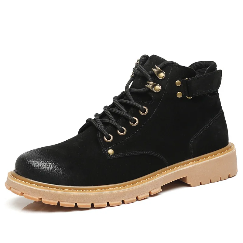 Новинка Мужские военные ботинки Армейские мужские ботильоны из натуральной кожи