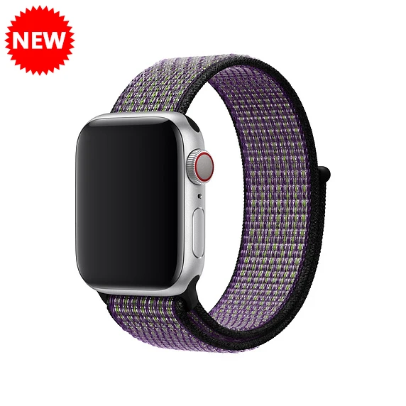 Yellow sand dune Ремешок для Apple Watch, ремешок для Apple Watch 5, 4, 44, мм, 42 мм, iwatch band 3, 2, 5, 42 мм, 38 мм, Спортивная петля, correa, нейлоновый ремешок для часов - Цвет ремешка: Yellow sand dune
