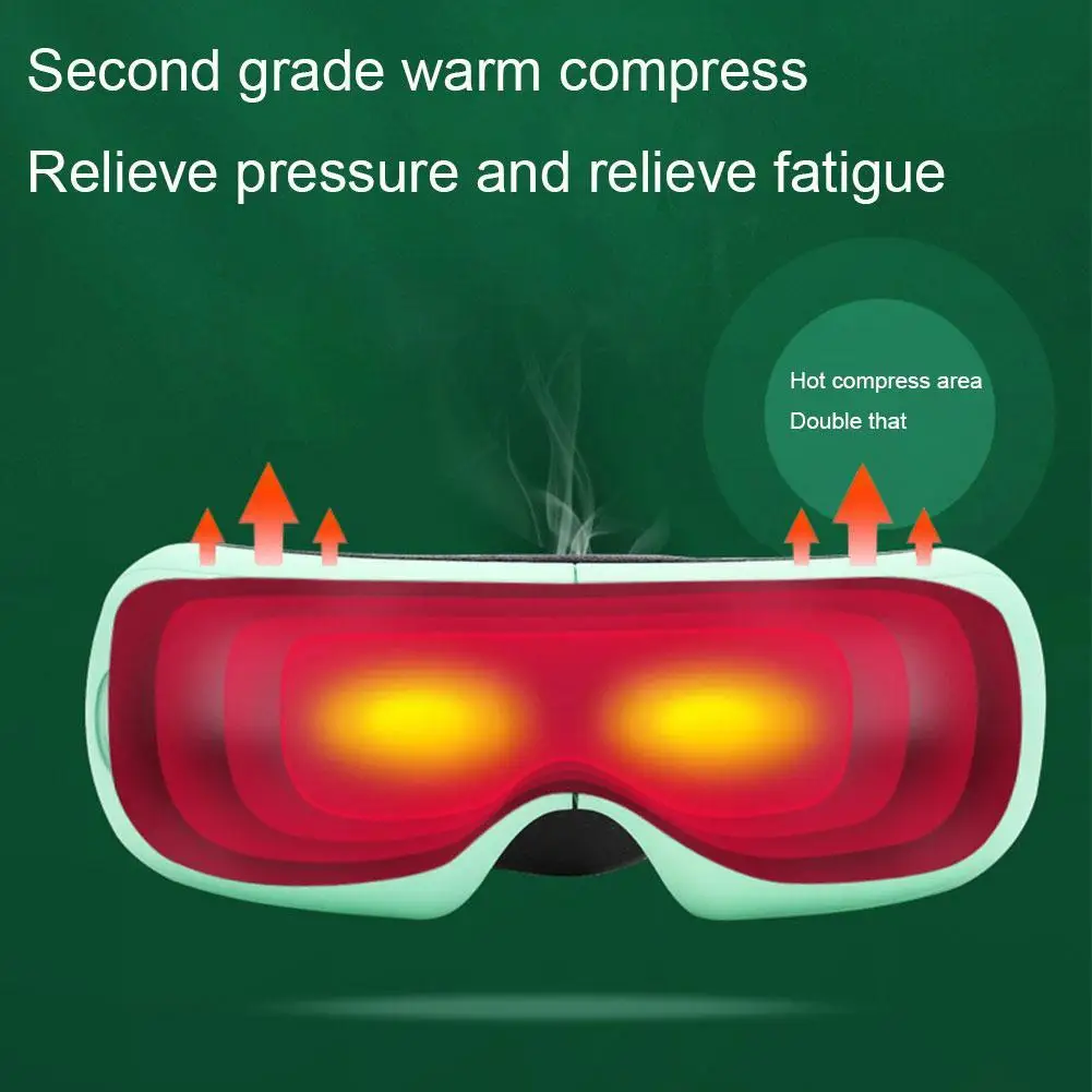 

9D Air Pressure Vibration Eye Massager Eye Care Instrument Fatigue Relieve Hot Compress Bluetooth Music Smart Massage Glasses